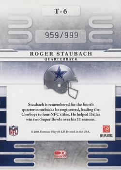 2008 Leaf Limited - Team Trademarks #T-6 Roger Staubach Back