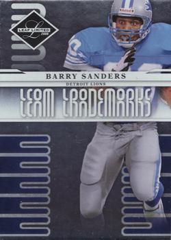 2008 Leaf Limited - Team Trademarks #T-15 Barry Sanders Front
