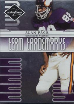 2008 Leaf Limited - Team Trademarks #T-22 Alan Page Front