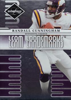 2008 Leaf Limited - Team Trademarks #T-34 Randall Cunningham Front