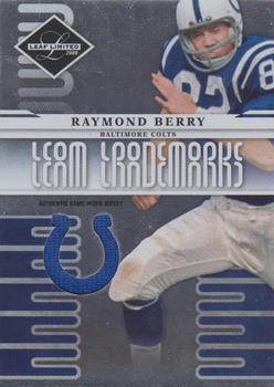 2008 Leaf Limited - Team Trademarks Materials Team Logo #T-7 Raymond Berry Front