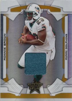 2008 Leaf Rookies & Stars - Materials Gold Longevity #52 Ronnie Brown Front