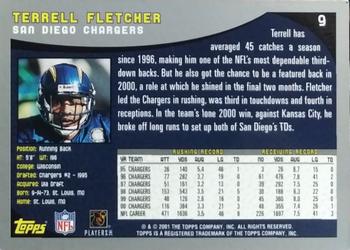 2001 Topps #9 Terrell Fletcher Back