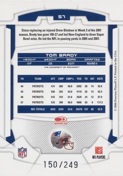 2008 Leaf Rookies & Stars Longevity - Ruby #57 Tom Brady Back