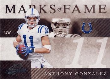 2008 Playoff Absolute Memorabilia - Marks of Fame #MOF-2 Anthony Gonzalez Front