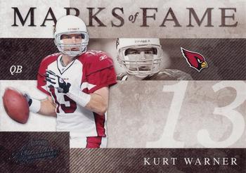 2008 Playoff Absolute Memorabilia - Marks of Fame #MOF-27 Kurt Warner Front