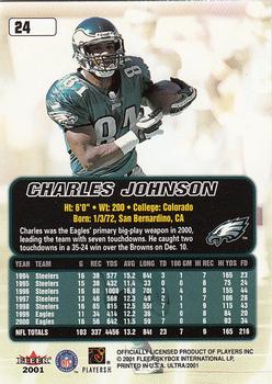2001 Ultra #24 Charles Johnson Back