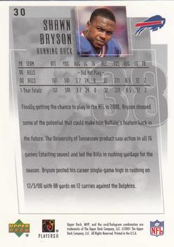 2001 Upper Deck MVP #30 Shawn Bryson Back