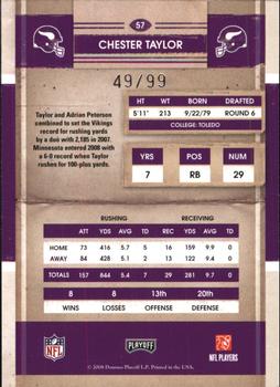 2008 Playoff Contenders - Playoff Ticket #57 Chester Taylor Back
