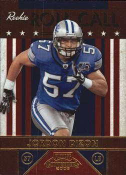 2008 Playoff Contenders - Rookie Roll Call #29 Jordon Dizon Front