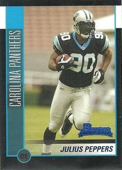 2002 Bowman #144 Julius Peppers Front