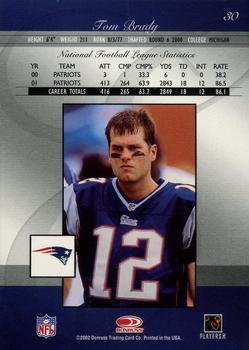 2002 Donruss Elite #30 Tom Brady Back