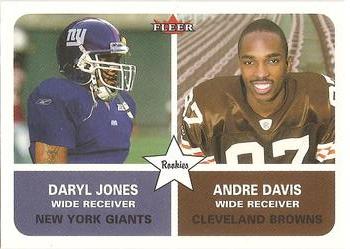 2002 Fleer #285 Daryl Jones / Andre Davis Front