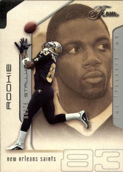 2002 Flair #127 Donte' Stallworth Front