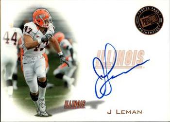2008 Press Pass - Autographs Bronze #PPS-JL J Leman Front