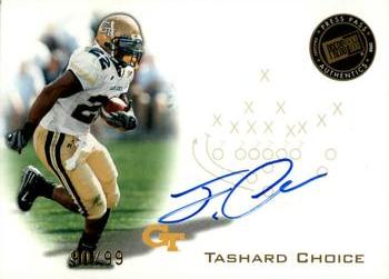 2008 Press Pass - Autographs Gold #PPS-TC Tashard Choice Front