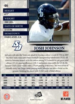 2008 Press Pass - Reflectors #46 Josh Johnson Back