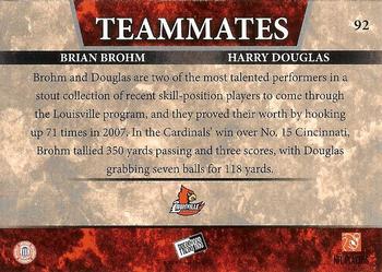 2008 Press Pass - Reflectors #92 Brian Brohm / Harry Douglas Back