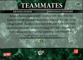2008 Press Pass - Reflectors #99 Dennis Dixon / Jonathan Stewart Back