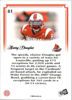 2008 Press Pass Legends Bowl Edition - 15 Yard Line Blue #81 Harry Douglas Back