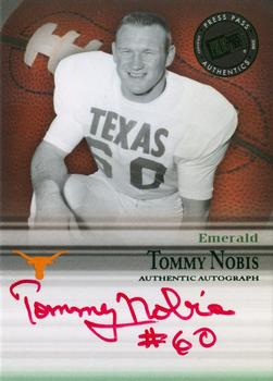 2008 Press Pass Legends Bowl Edition - Semester Signatures Emerald #SS-TN Tommy Nobis Front