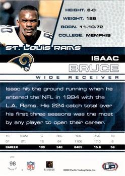 2002 Pacific Heads Up #98 Isaac Bruce Back