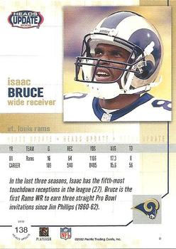 2002 Pacific Heads Update #138 Isaac Bruce Back