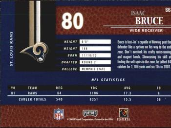 2002 Playoff Piece of the Game #66 Isaac Bruce Back
