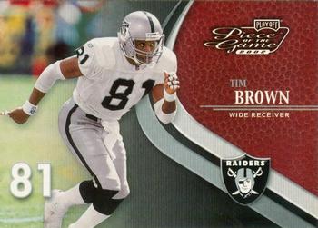 2002 Playoff Piece of the Game #67 Tim Brown Front