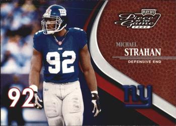 2002 Playoff Piece of the Game #72 Michael Strahan Front
