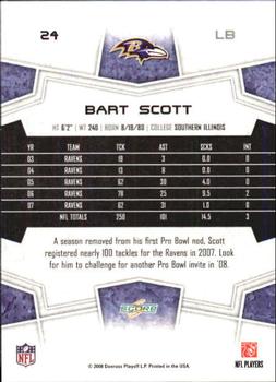 2008 Score - Glossy #24 Bart Scott Back