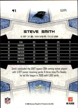 2008 Score - Glossy #41 Steve Smith Back