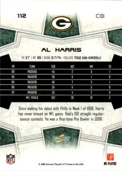 2008 Score - Glossy #112 Al Harris Back