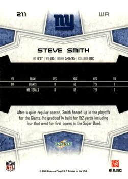 2008 Score - Glossy #211 Steve Smith Back