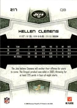 2008 Score - Glossy #217 Kellen Clemens Back