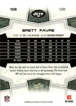 2008 Score - Super Bowl XLIII #106 Brett Favre Back