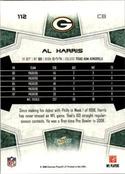 2008 Score - Super Bowl XLIII #112 Al Harris Back