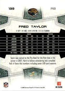 2008 Score - Super Bowl XLIII #139 Fred Taylor Back