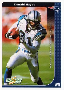 2002 Score #35 Donald Hayes Front