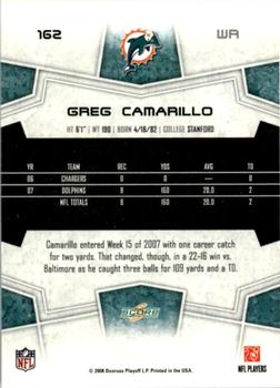 2008 Score - Super Bowl XLIII Gold #162 Greg Camarillo Back