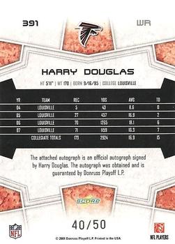 2008 Score Select - Inscriptions #391 Harry Douglas Back