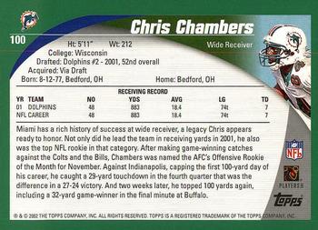 2002 Topps #100 Chris Chambers Back