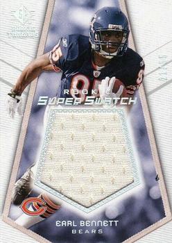 2008 SP Rookie Threads - Rookie Super Swatch Silver Holofoil 55 #RSS-BE Earl Bennett Front