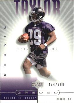 2002 UD Graded #97 Chester Taylor Front