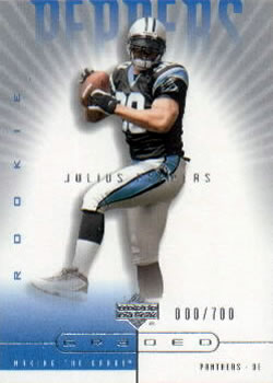2002 UD Graded #115 Julius Peppers Front