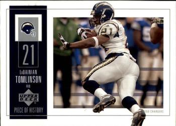 2002 UD Piece of History #82 LaDainian Tomlinson Front