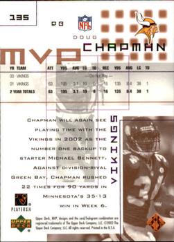 2002 Upper Deck MVP #135 Doug Chapman Back