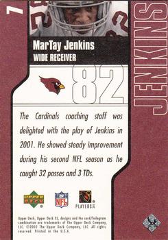 2002 Upper Deck XL #7 MarTay Jenkins Back