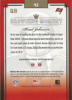 2003 Donruss Gridiron Kings #92 Brad Johnson Back