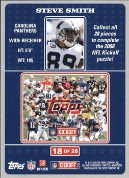 2008 Topps Kickoff - Puzzle #18 Steve Smith Front